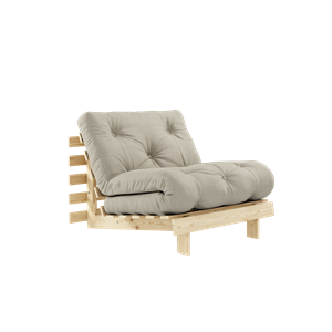 Karup Design Roots Sofa Bed With Mattress 90x200 914 Linen/Pine