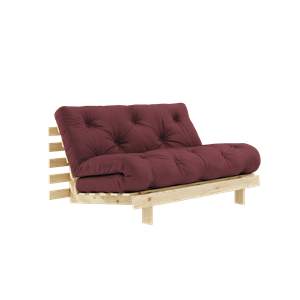 Karup Design Roots Sofa Bed With Mattress 140x200 710 Bordeaux/Pine