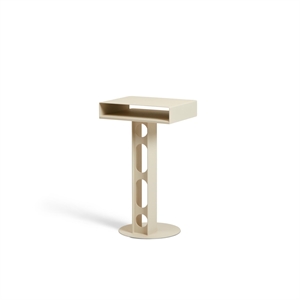 Pedestal Sidekick Side Table Pearl